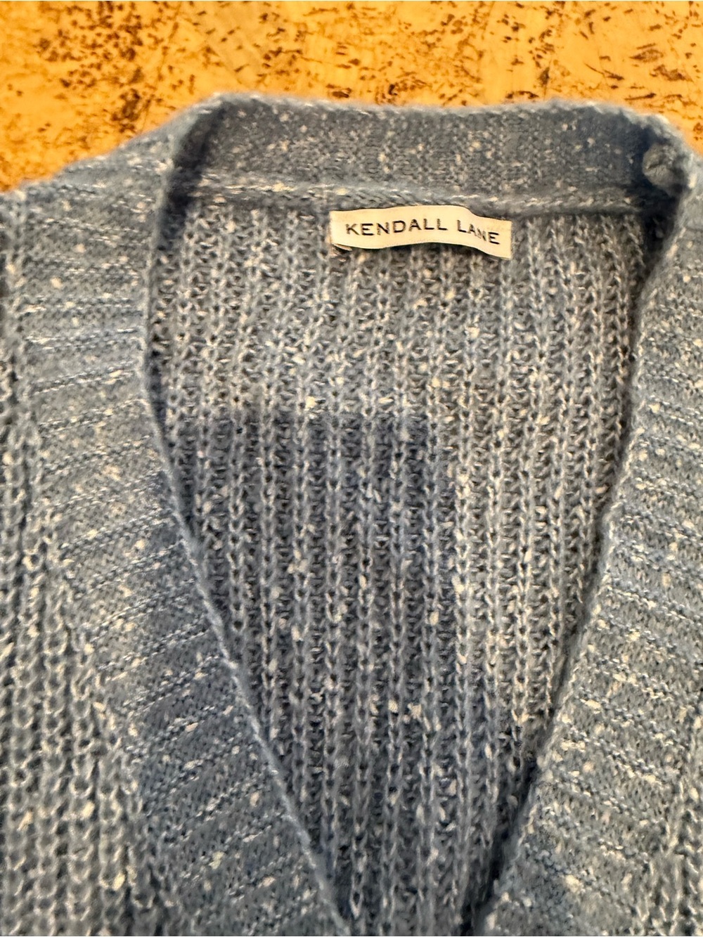 Soft Sky Blue V-Neck Button Cardigan Sweater - Picture 3 of 7